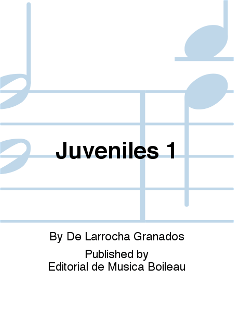 Juveniles 1 Piano Solo scores gallery preview page 1