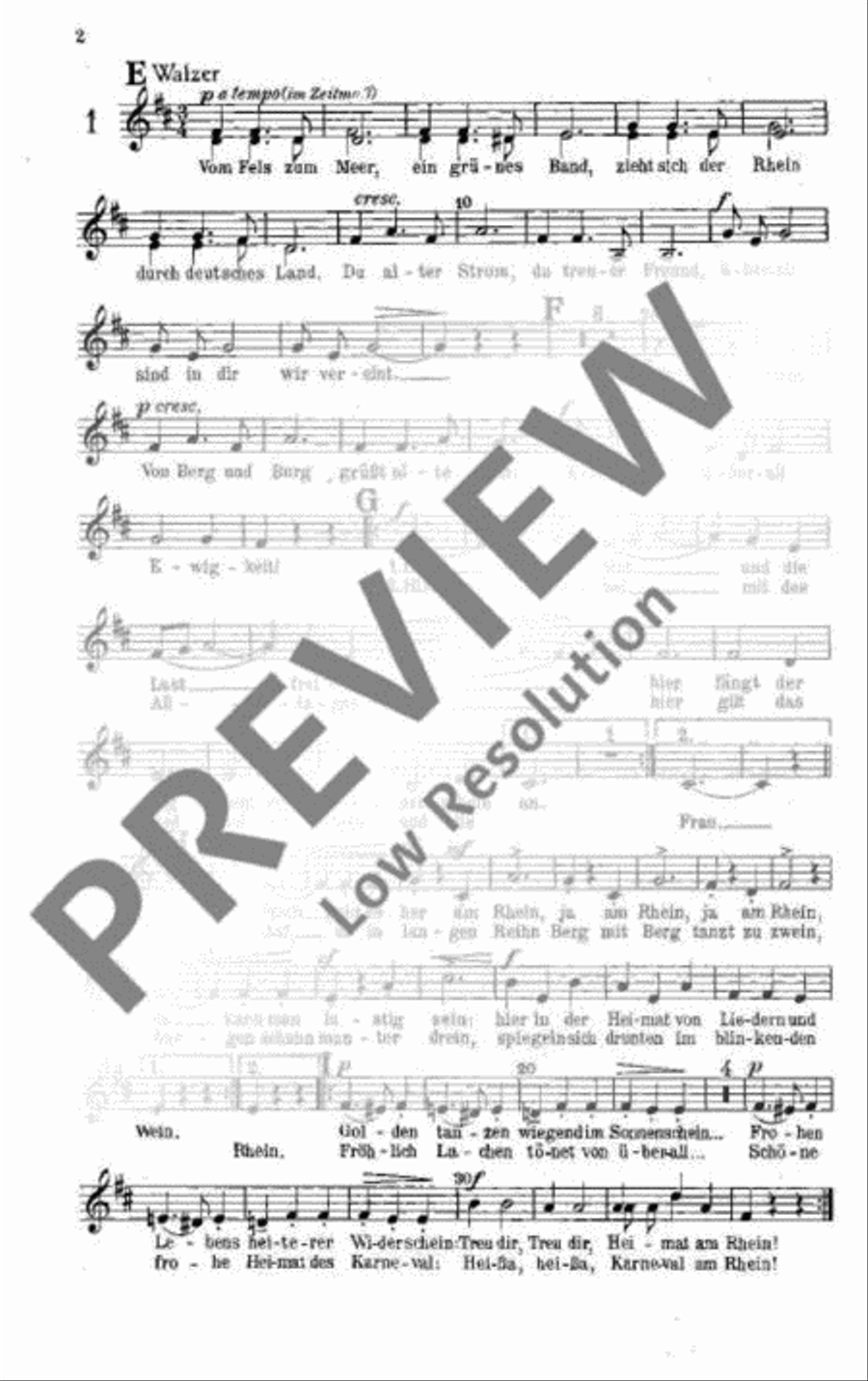 Am schönen Rhein gedenk ich dein Mixed Choir scores gallery preview page 3