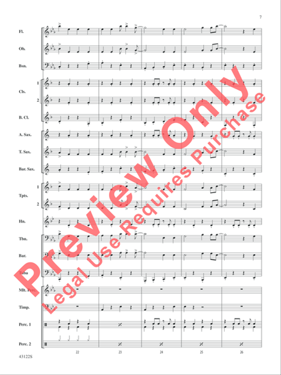 Clouds Concert Band scores gallery preview page 7