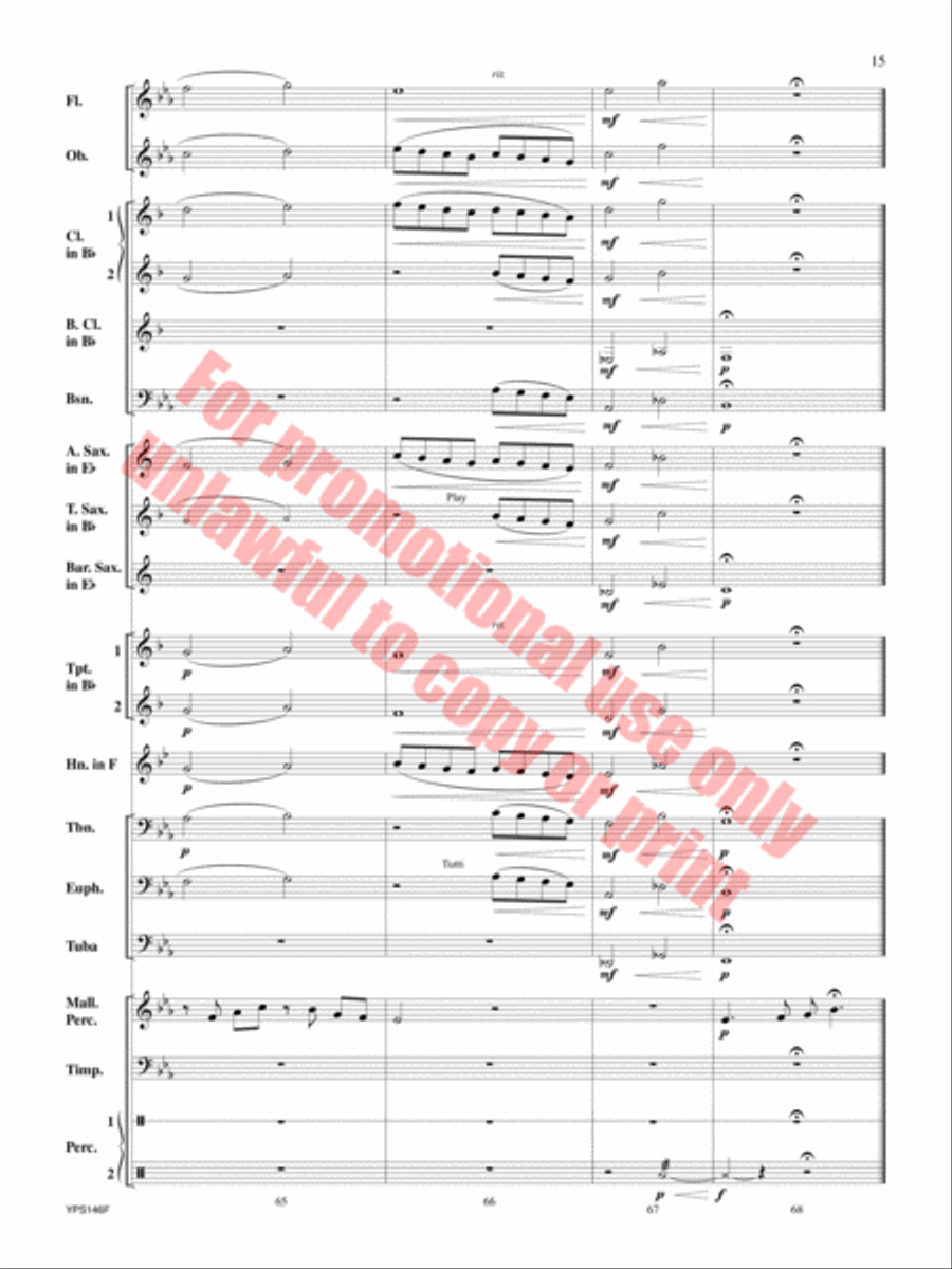 Suo Gan Suo Gan Concert Band scores gallery preview page 16
