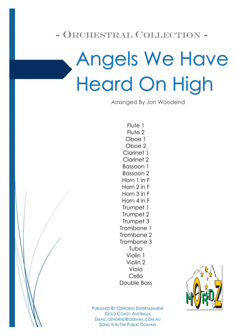 Angels We Have Heard On High Full Orchestra scores gallery preview page 1