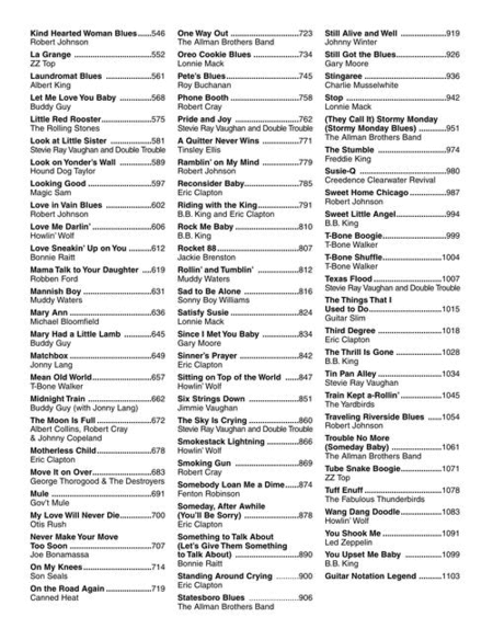 Blues Guitar Tab White Pages