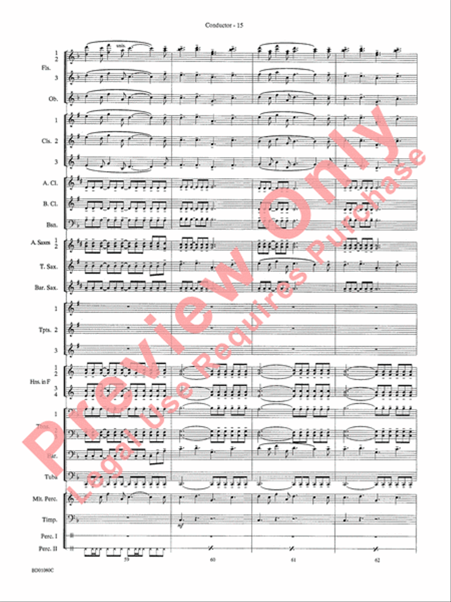 O Holy Night Concert Band scores gallery preview page 17