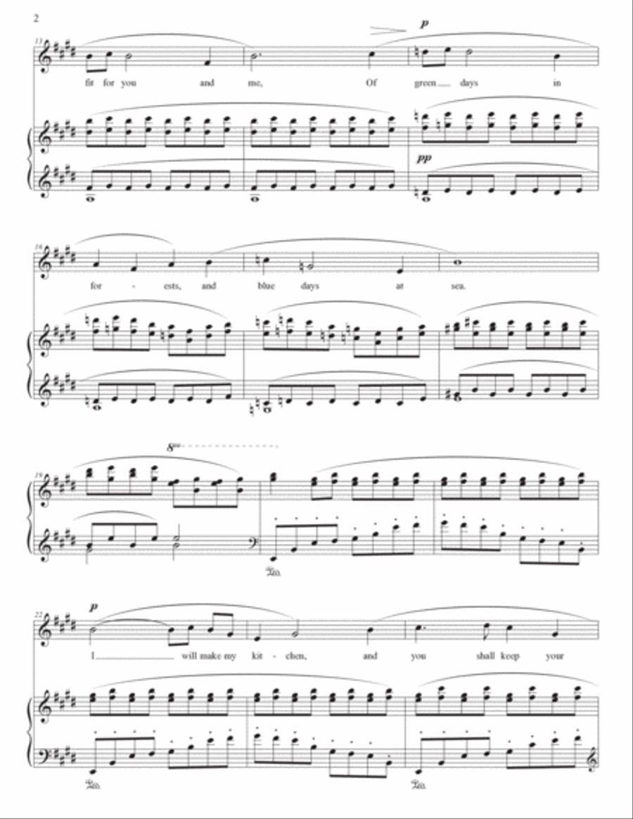 VAUGHAN WILLIAMS: The Roadside fire (transposed to 7 keys)