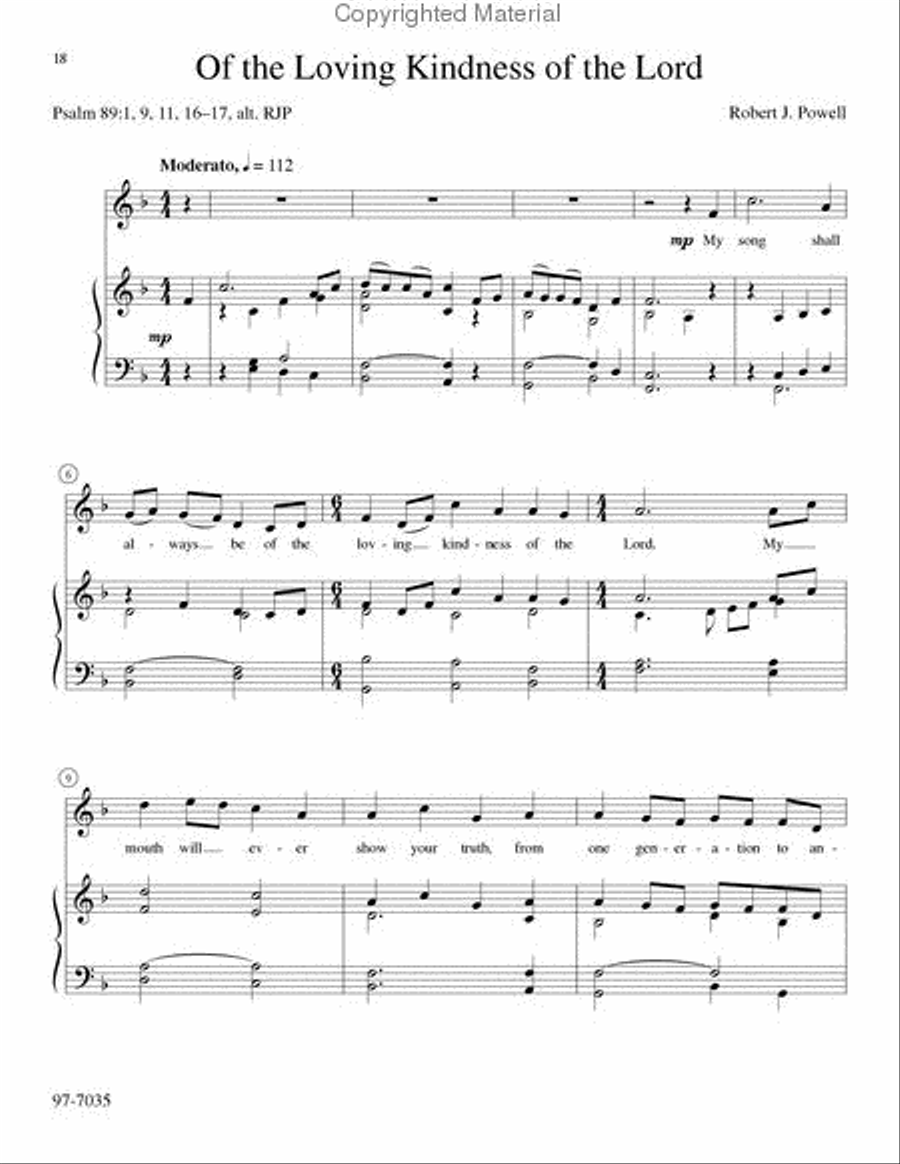 Songs from the Psalms Songs from the Psalms Voice scores gallery preview page 6