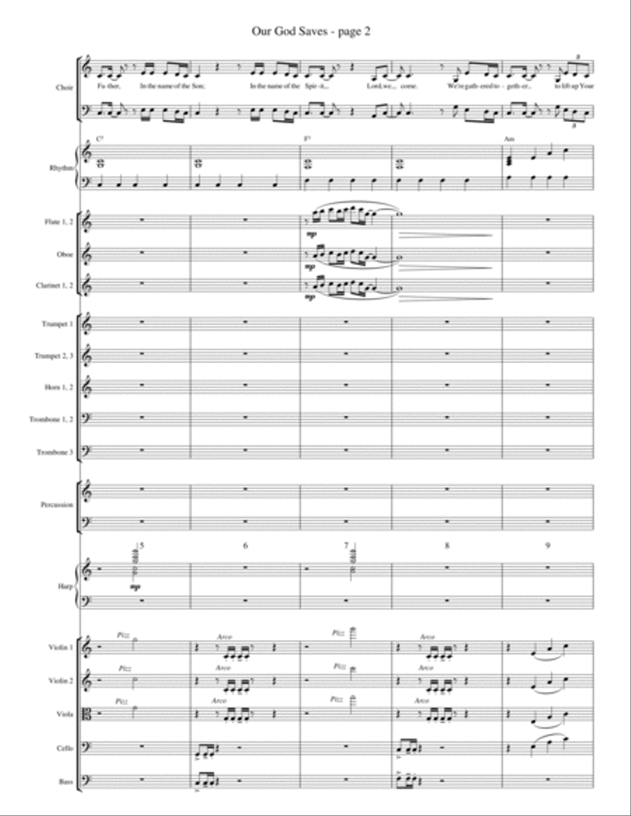 Our God Saves - Full Score Choir scores gallery preview page 2