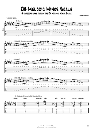 D# Melodic Minor Scale (4 Ways to Play)