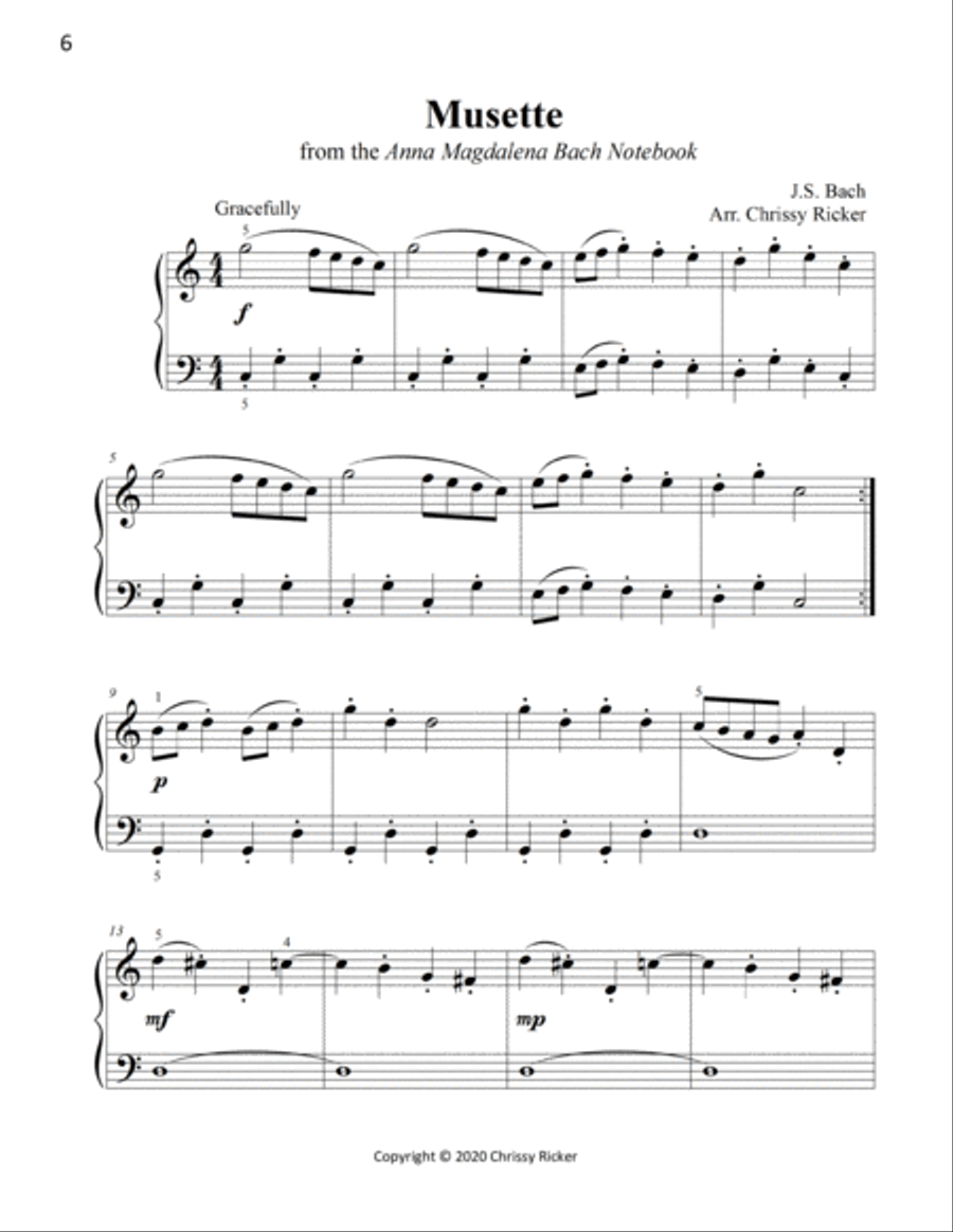 More Easy Classical Favorites - 12 Arrangements for Late Elementary Pianists Easy Piano scores gallery preview page 6
