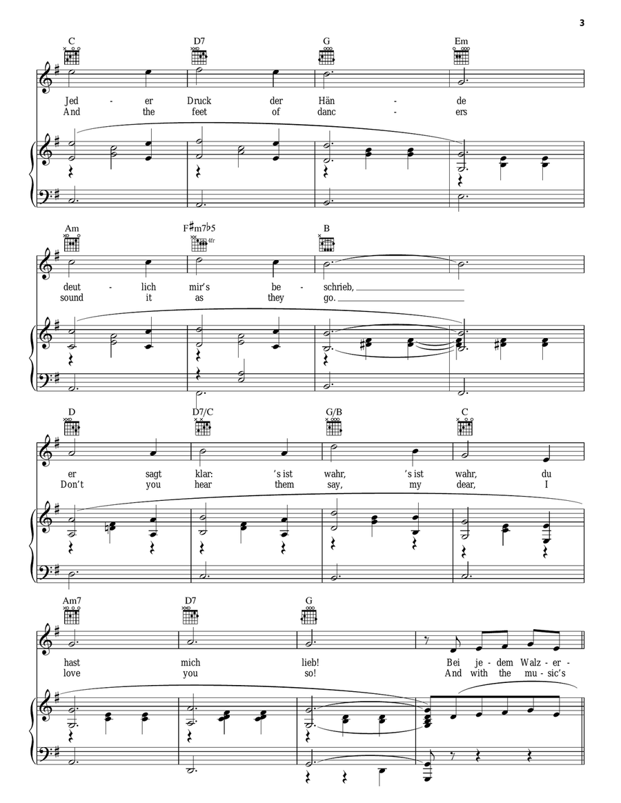 The Merry Widow Waltz The Merry Widow Waltz Piano, Vocal, Guitar scores gallery preview page 3