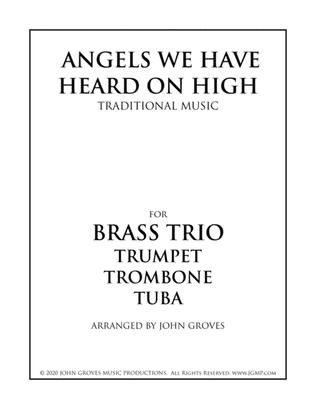 Book cover for Angels We Have Heard On High - Trumpet, Trombone, Tuba (Brass Trio)