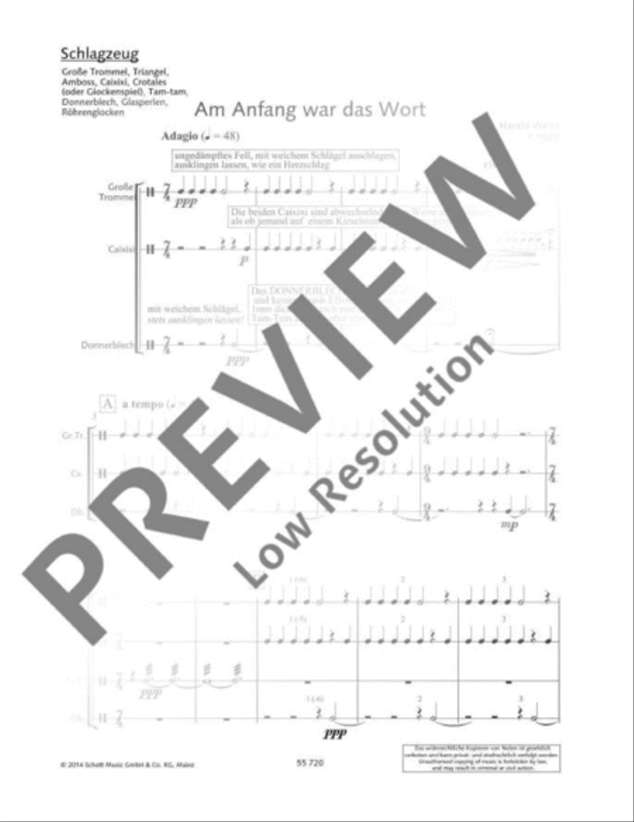 Am Anfang war das Wort Children's Choir scores gallery preview page 6