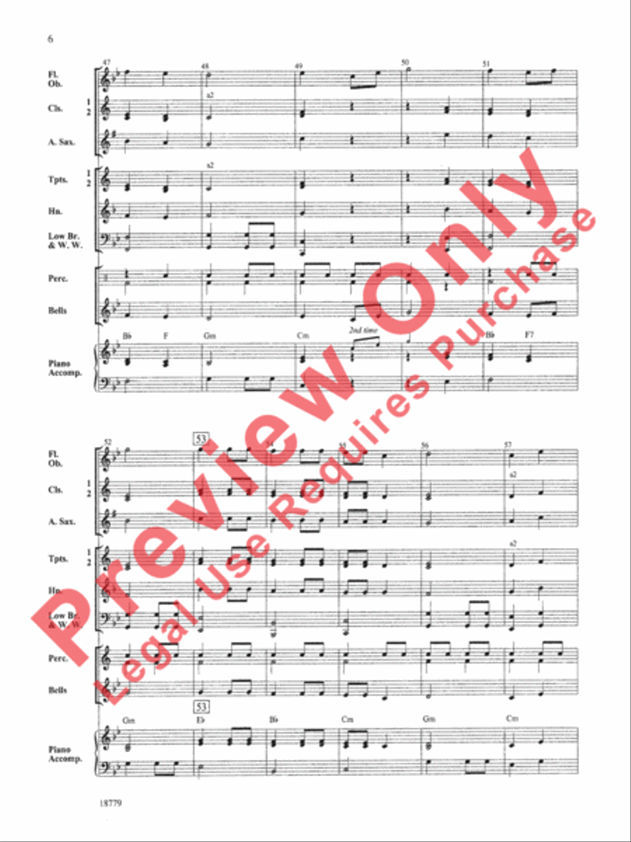 Battle Creek March Concert Band scores gallery preview page 7