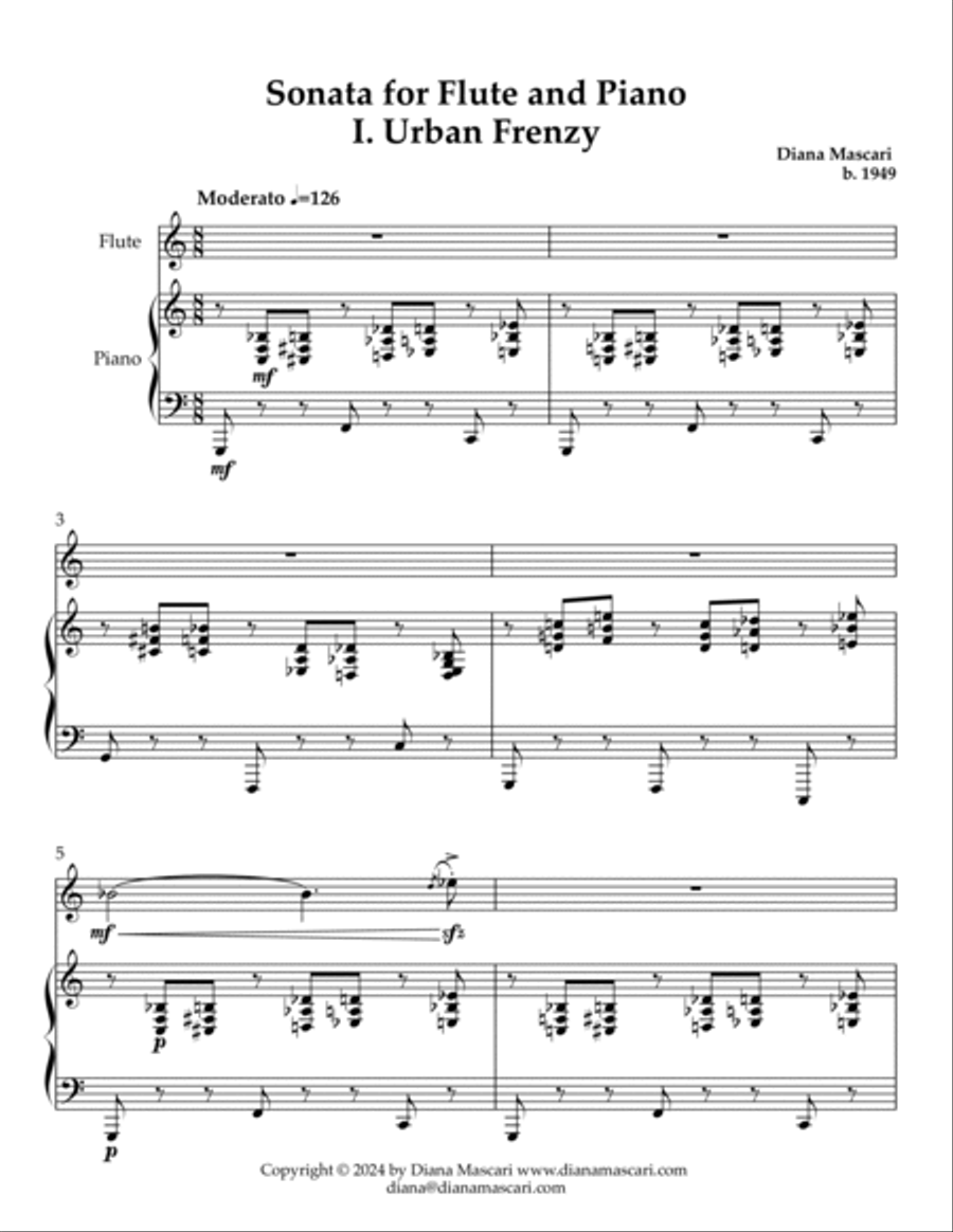 Sonata for Flute and Piano Chamber Music scores gallery preview page 2