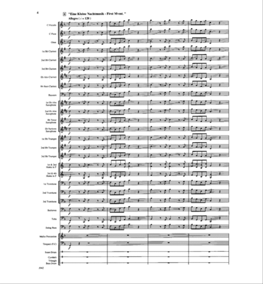 The Magic of Mozart Concert Band scores gallery preview page 4