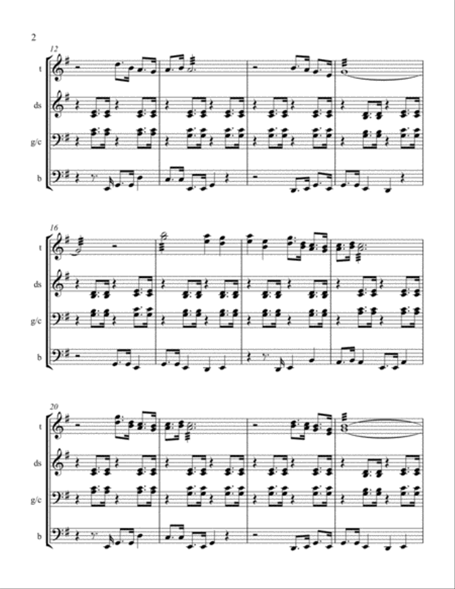 Don't Worry, Be Happy Percussion Ensemble scores gallery preview page 2