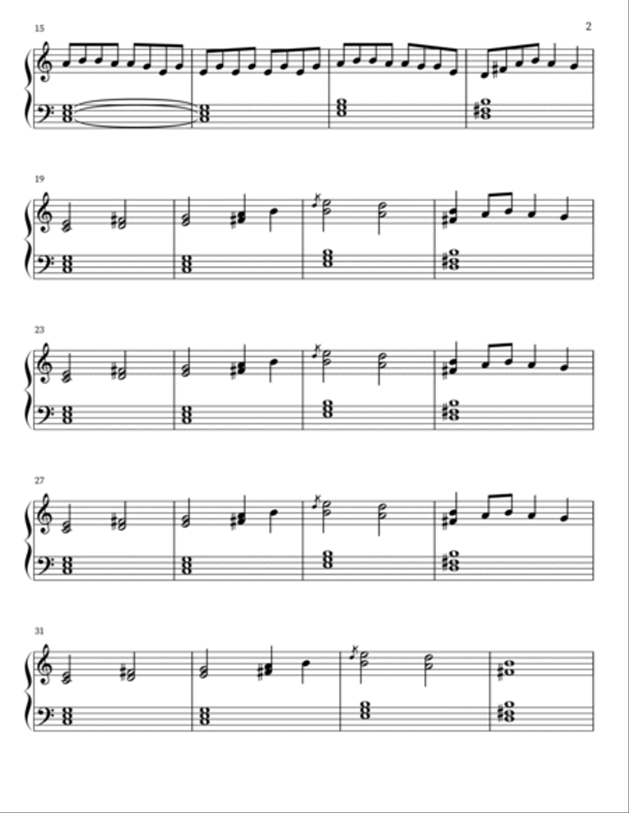 Lovely Easy Piano scores gallery preview page 2