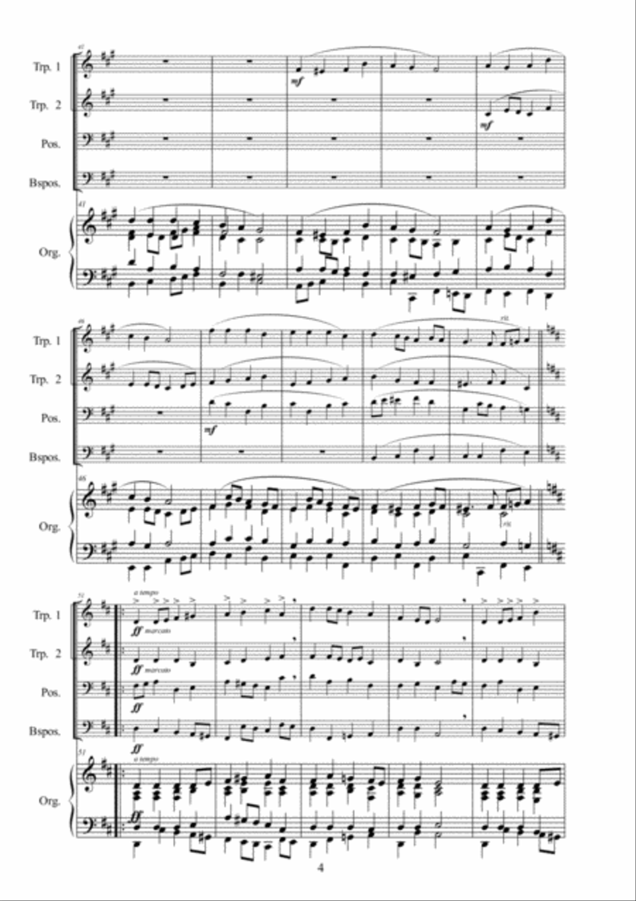Marche triomphale Small Ensemble scores gallery preview page 4