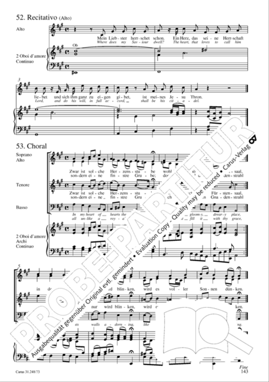 Christmas Oratorio (Weihnachtsoratorium, Teile IV-VI) 4-Part scores gallery preview page 64