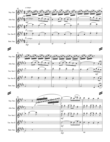 Ravel - Pavane for a Dead Princess (for Saxophone Quintet SATTB) image number null
