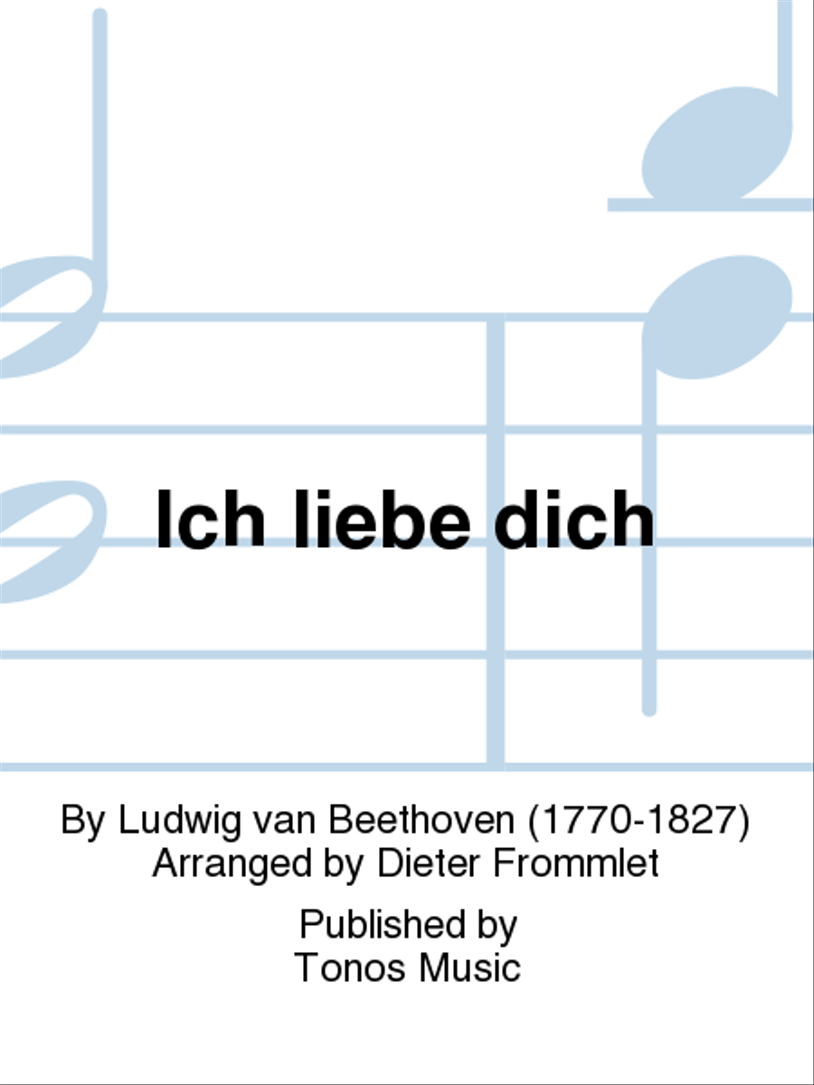 Ich liebe dich Mixed Choir scores gallery preview page 1
