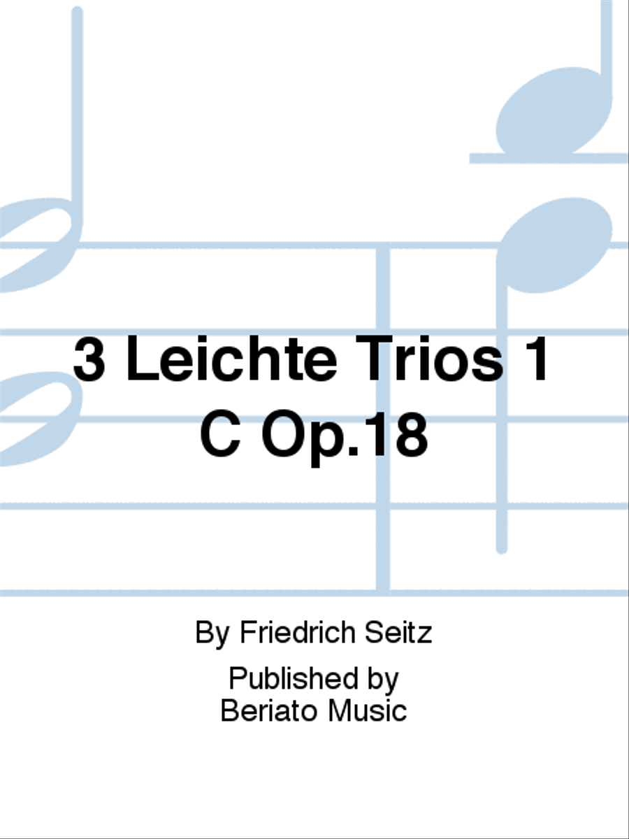 3 Leichte Trios 1 C Op.18 Cello scores gallery preview page 1
