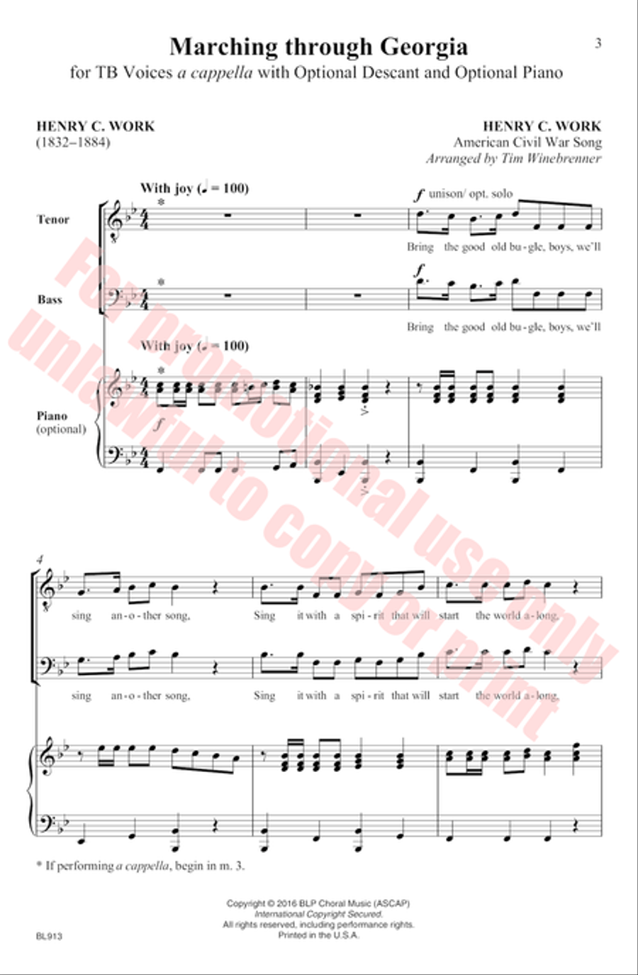 Marching Through Georgia TB scores gallery preview page 4