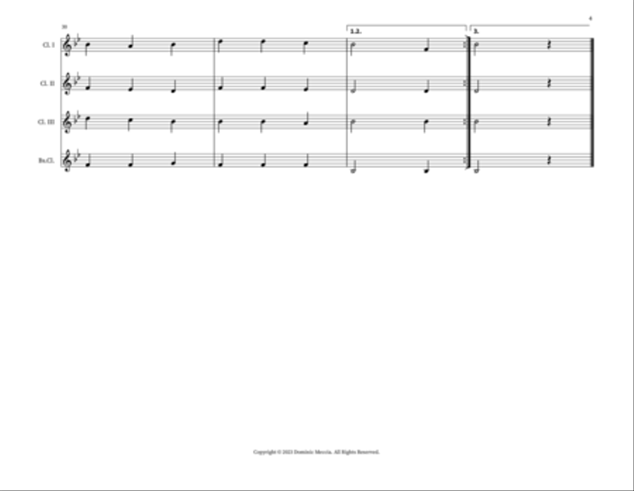 To God Be The Glory Bass Clarinet scores gallery preview page 4