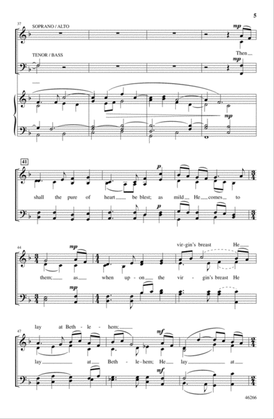 When Came in Flesh the Incarnate Word 4-Part scores gallery preview page 5