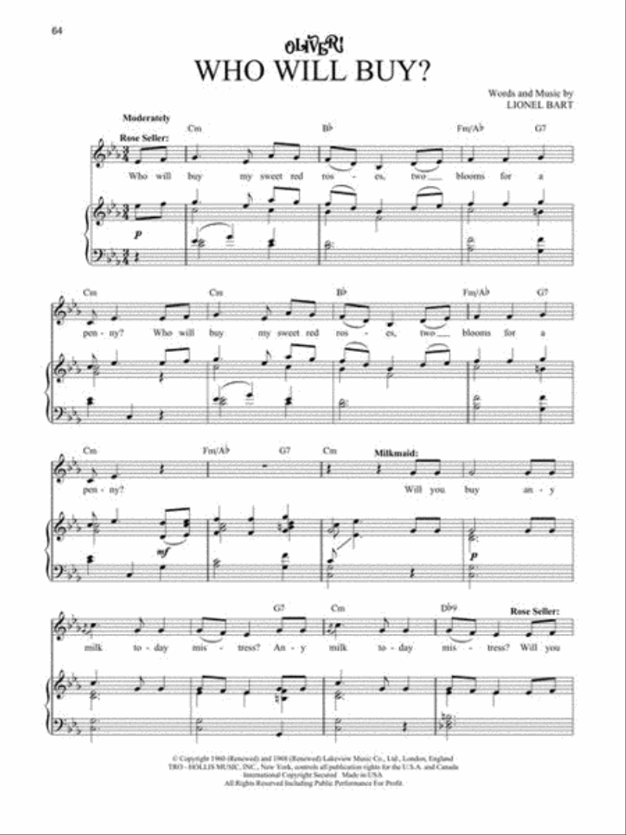Oliver! - Vocal Selections Piano, Vocal, Guitar scores gallery preview page 5