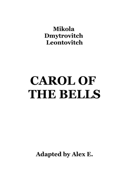 Carol of Bells - Recorder Quartet image number null