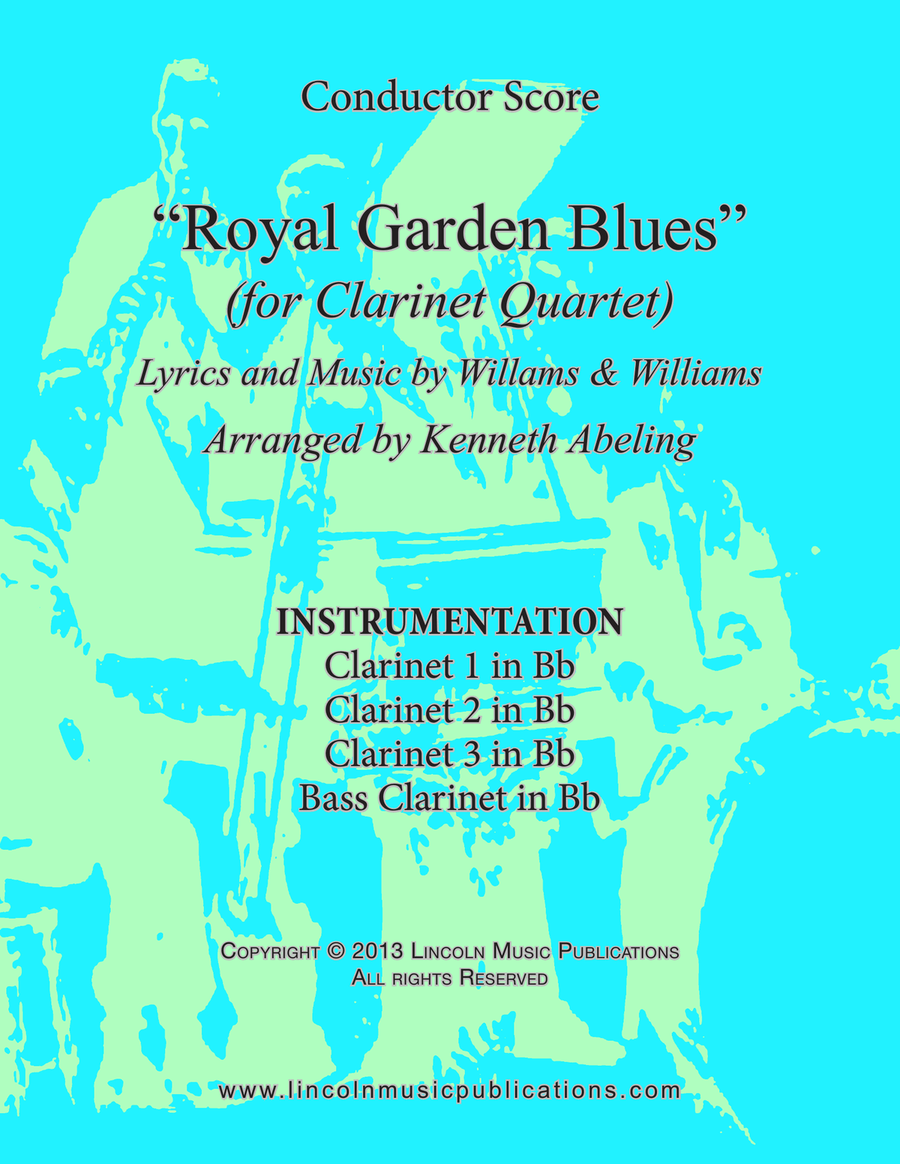 Royal Garden Blues (for Clarinet Quartet) Clarinet Quartet scores gallery preview page 1