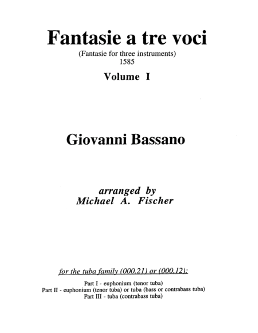 Fantasie a tre voci (fantasie for three instruments) Brass Trio scores gallery preview page 2