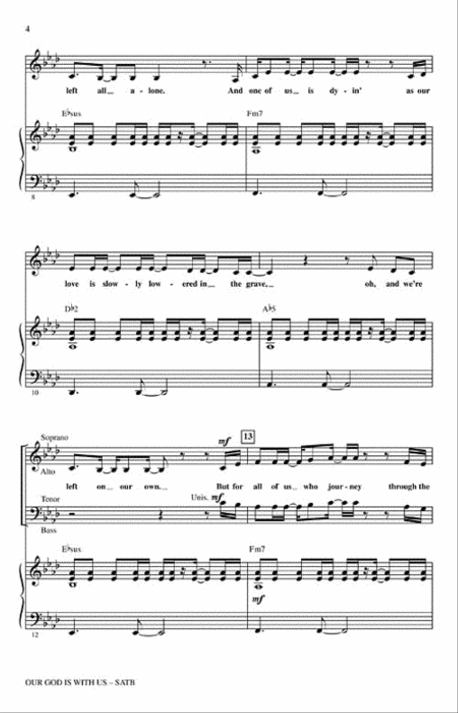 Our God Is With Us Our God Is With Us 4-Part scores gallery preview page 3
