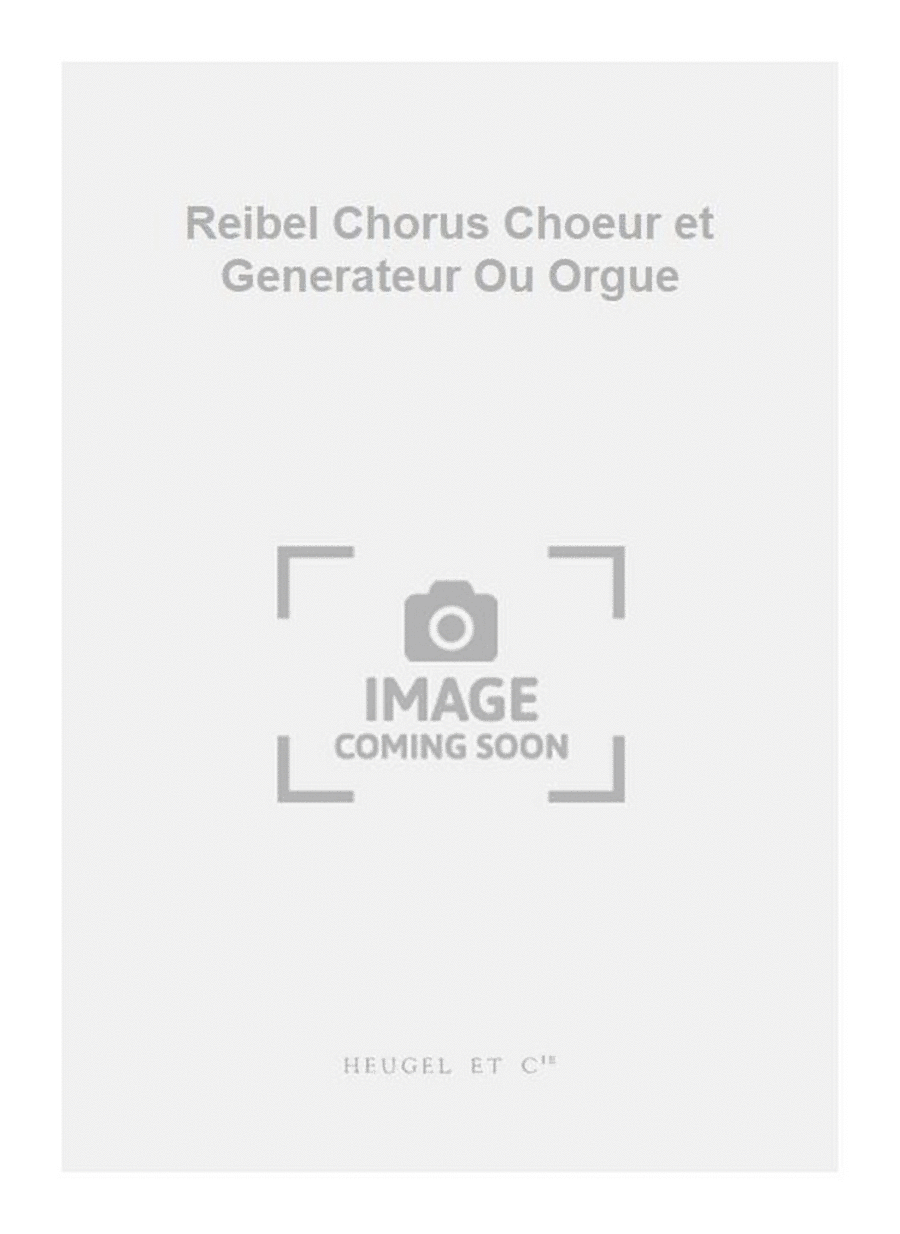 Reibel Chorus Choeur et Generateur Ou Orgue