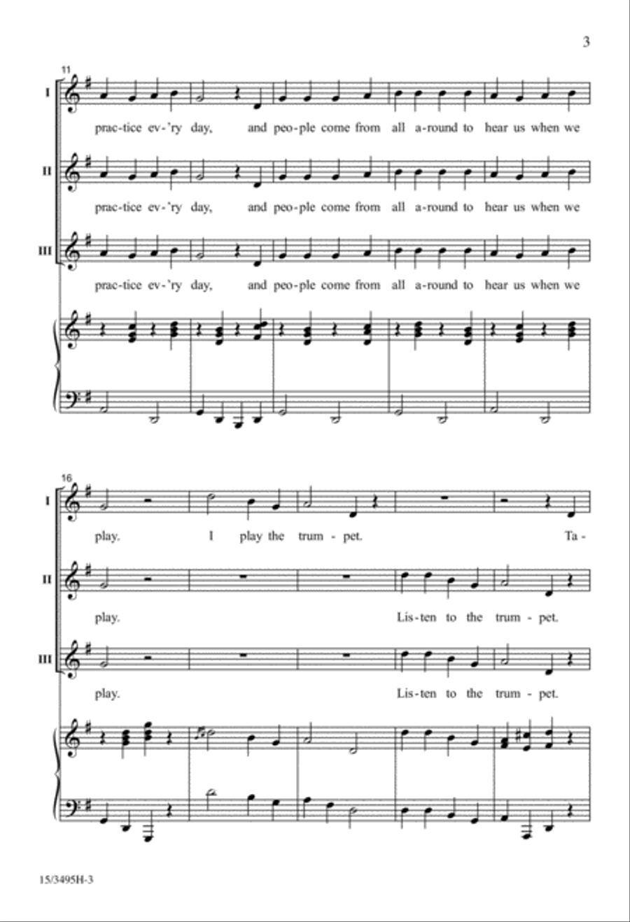 Oh, We Are Fine Musicians 2-Part scores gallery preview page 3