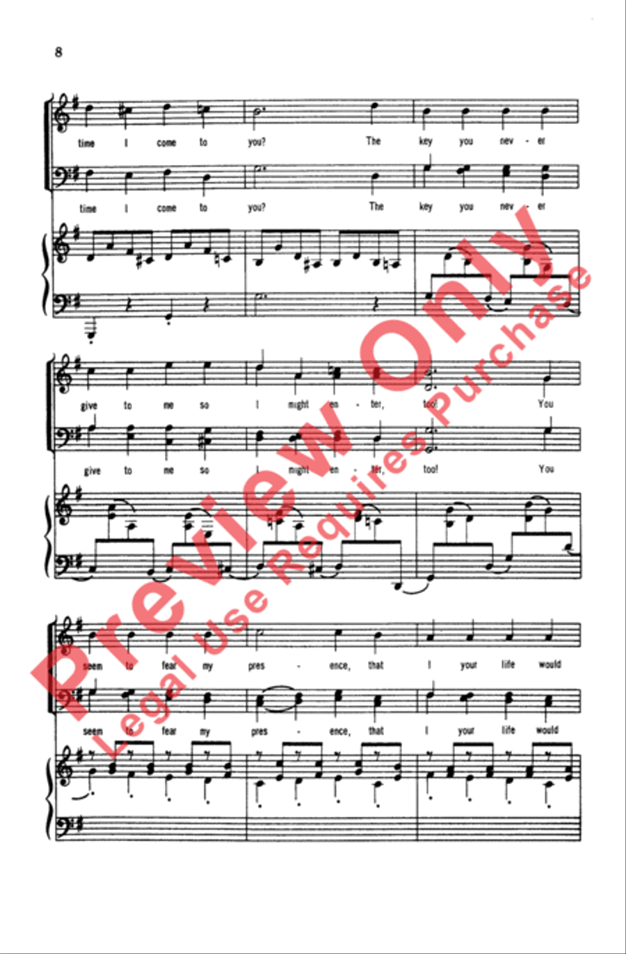Five German Folk Songs Five German Folk Songs Men's Choir scores gallery preview page 8