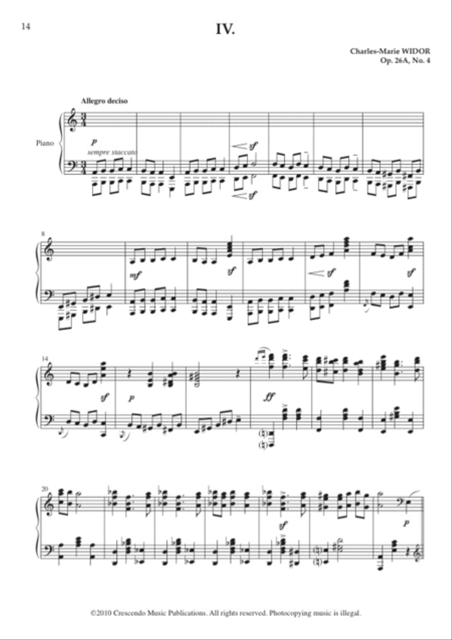 Valses caracteristiques, Op. 26A Piano Solo scores gallery preview page 4