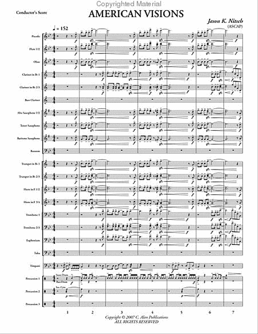 American Visions American Visions Concert Band scores gallery preview page 2