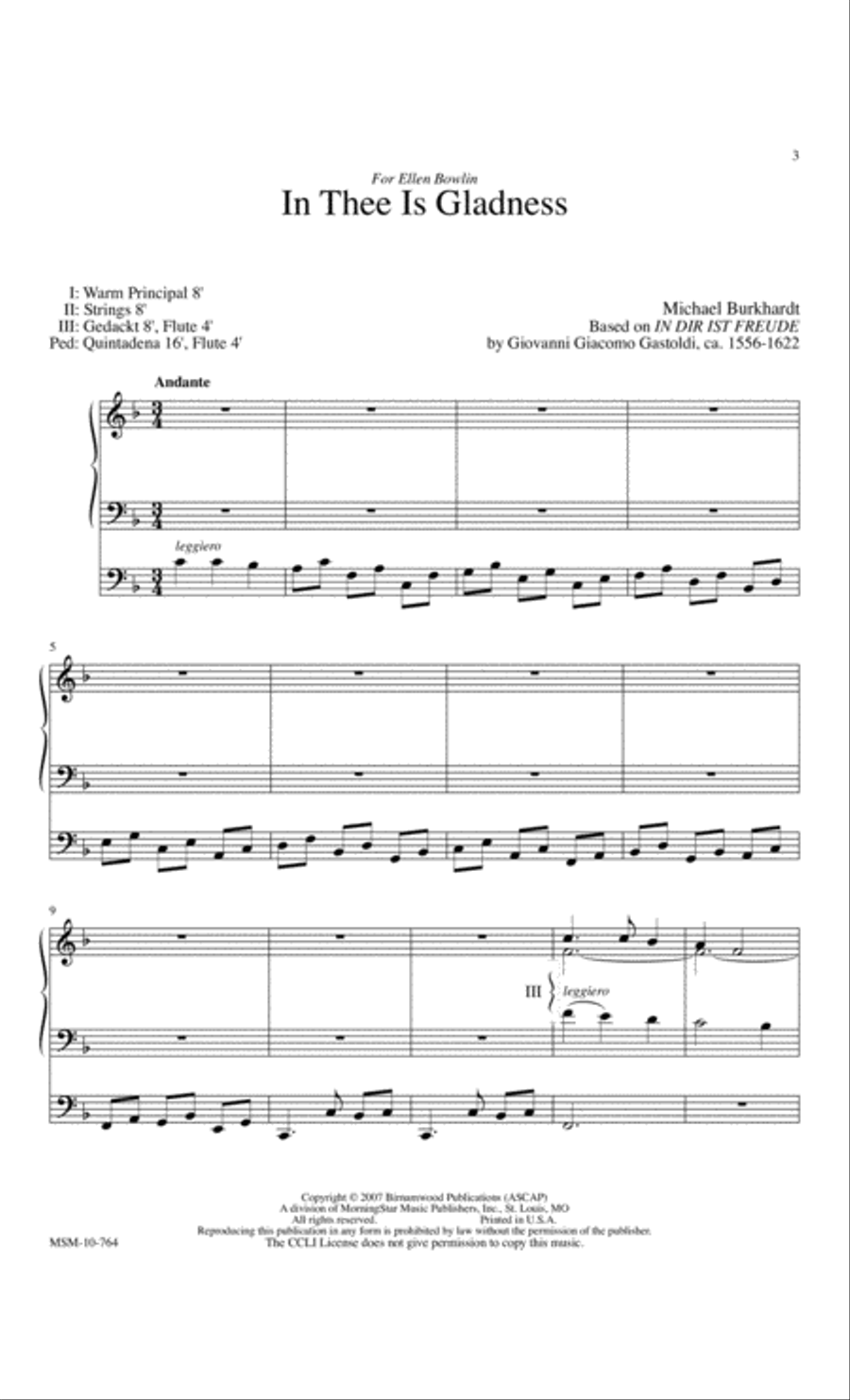 Praise and Thanksgiving, Set 7 Organ scores gallery preview page 3