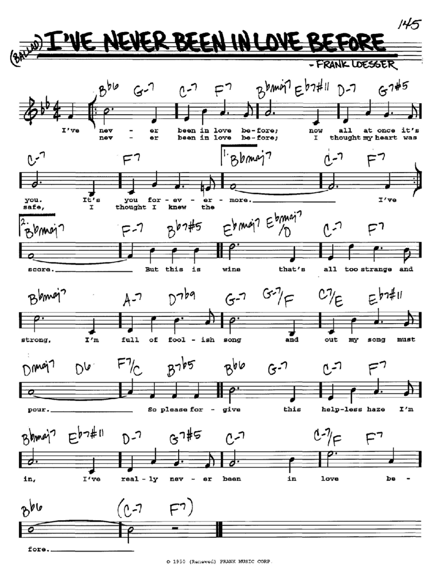 I've Never Been In Love Before Voice scores gallery preview page 1
