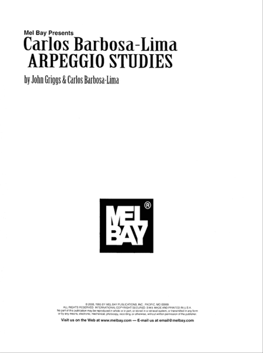 Carlos Barbosa-Lima Arpeggio Studies for Guitar Acoustic Guitar scores gallery preview page 2