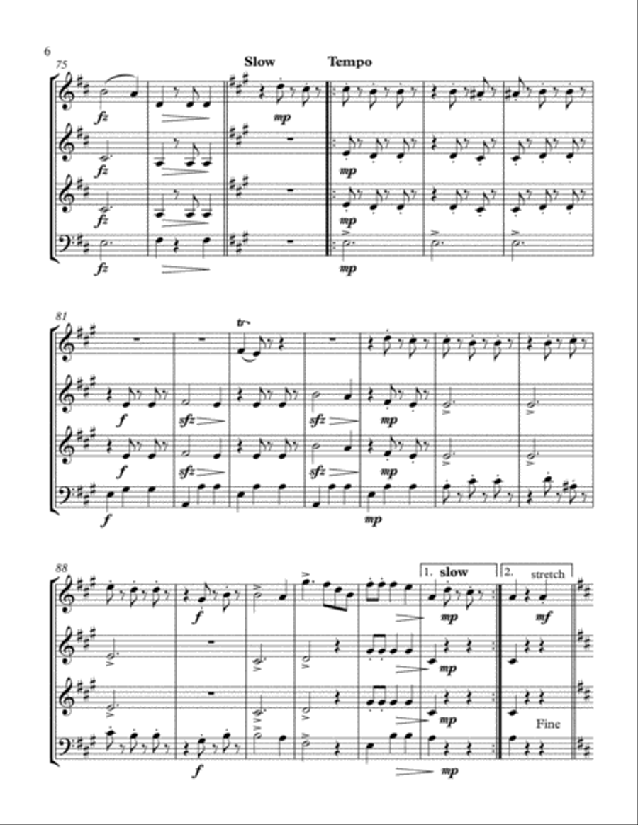 Blue Danube Blue Danube Brass Ensemble scores gallery preview page 6
