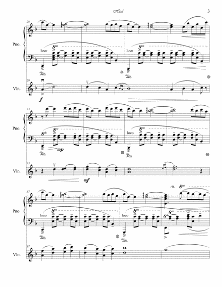 Heal (Violin Sonata) Violin Solo scores gallery preview page 3