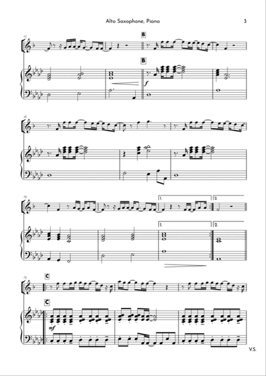 Goodness Of God Alto Saxophone scores gallery preview page 3