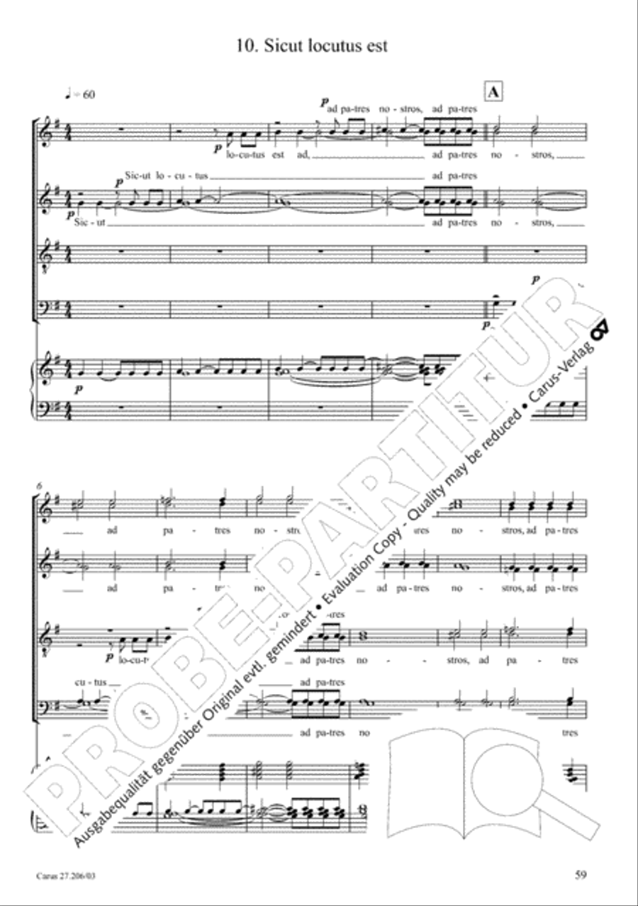 Magnificat 4-Part scores gallery preview page 60