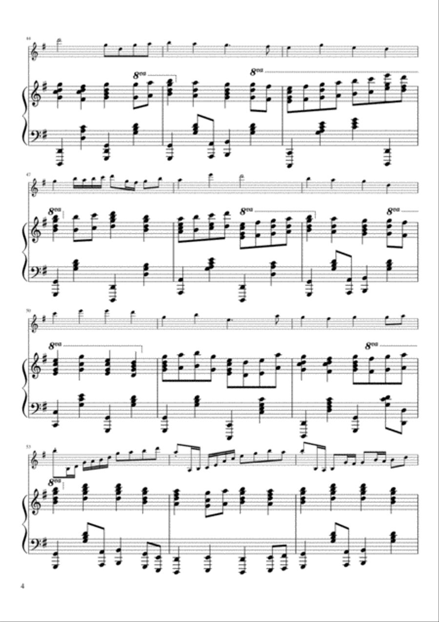'Tis So Sweet Violin Solo scores gallery preview page 4