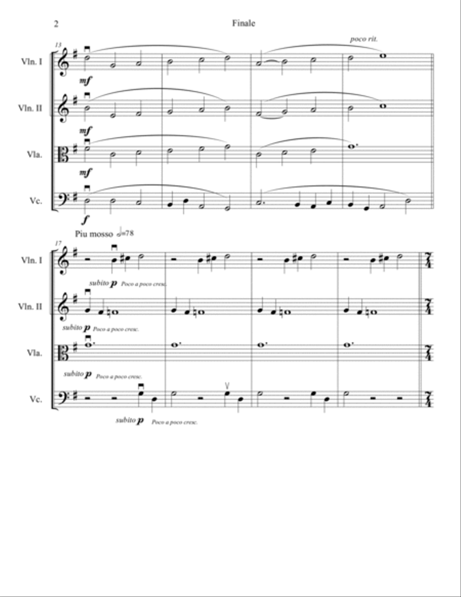 Firebird Suite String Quartet scores gallery preview page 2