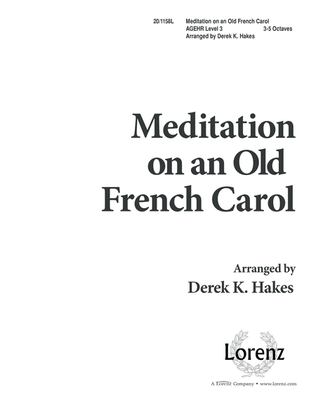 Meditation on an Old French Carol