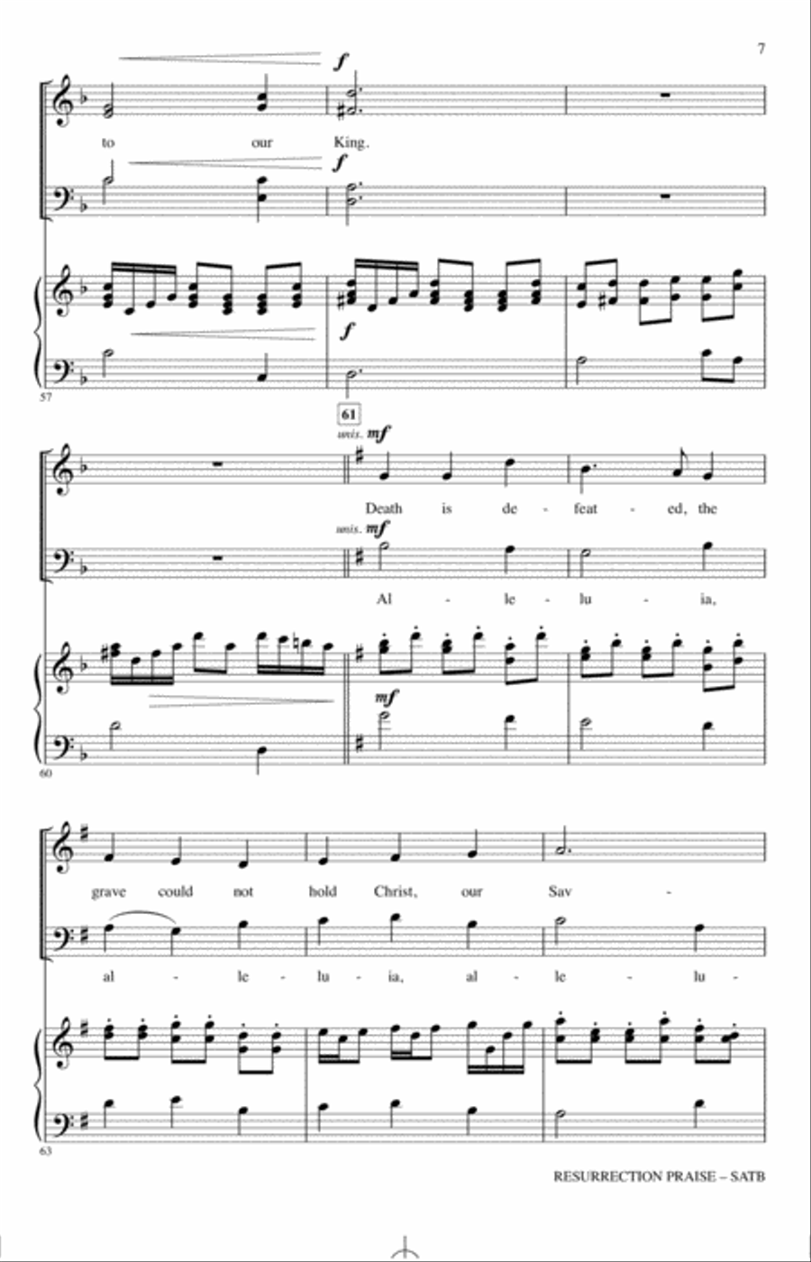 Resurrection Praise 4-Part scores gallery preview page 6