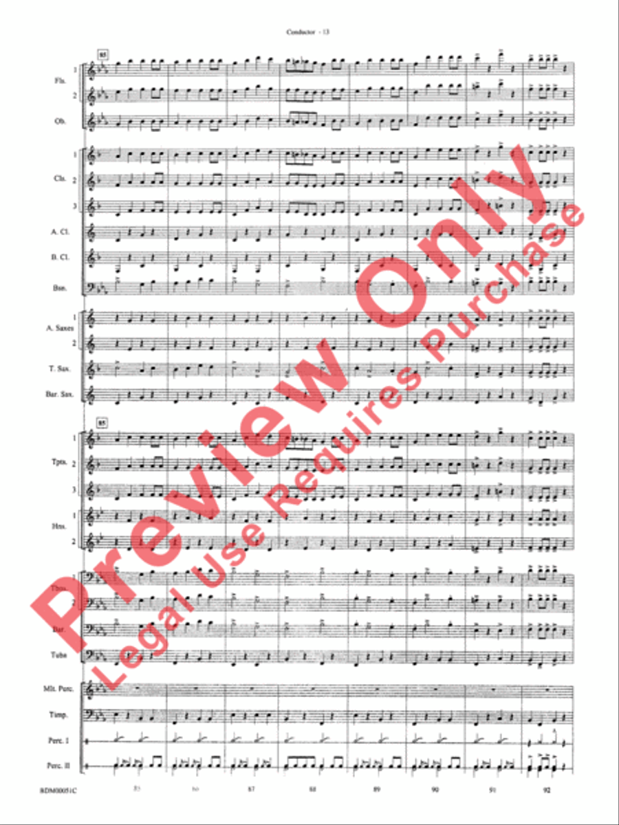 Parade of the Wooden Soldiers Concert Band scores gallery preview page 15